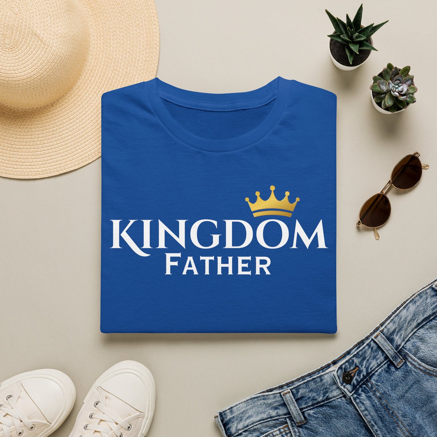 Kingdom Father T-Shirt — Crown Logo Faith & Family Tee