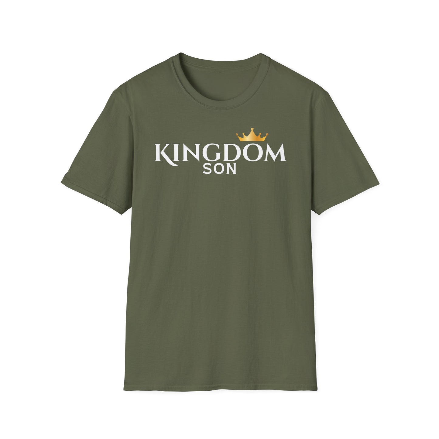 Gold Crown Minimalist T‑Shirt — Small Chest Crown Graphic Tee