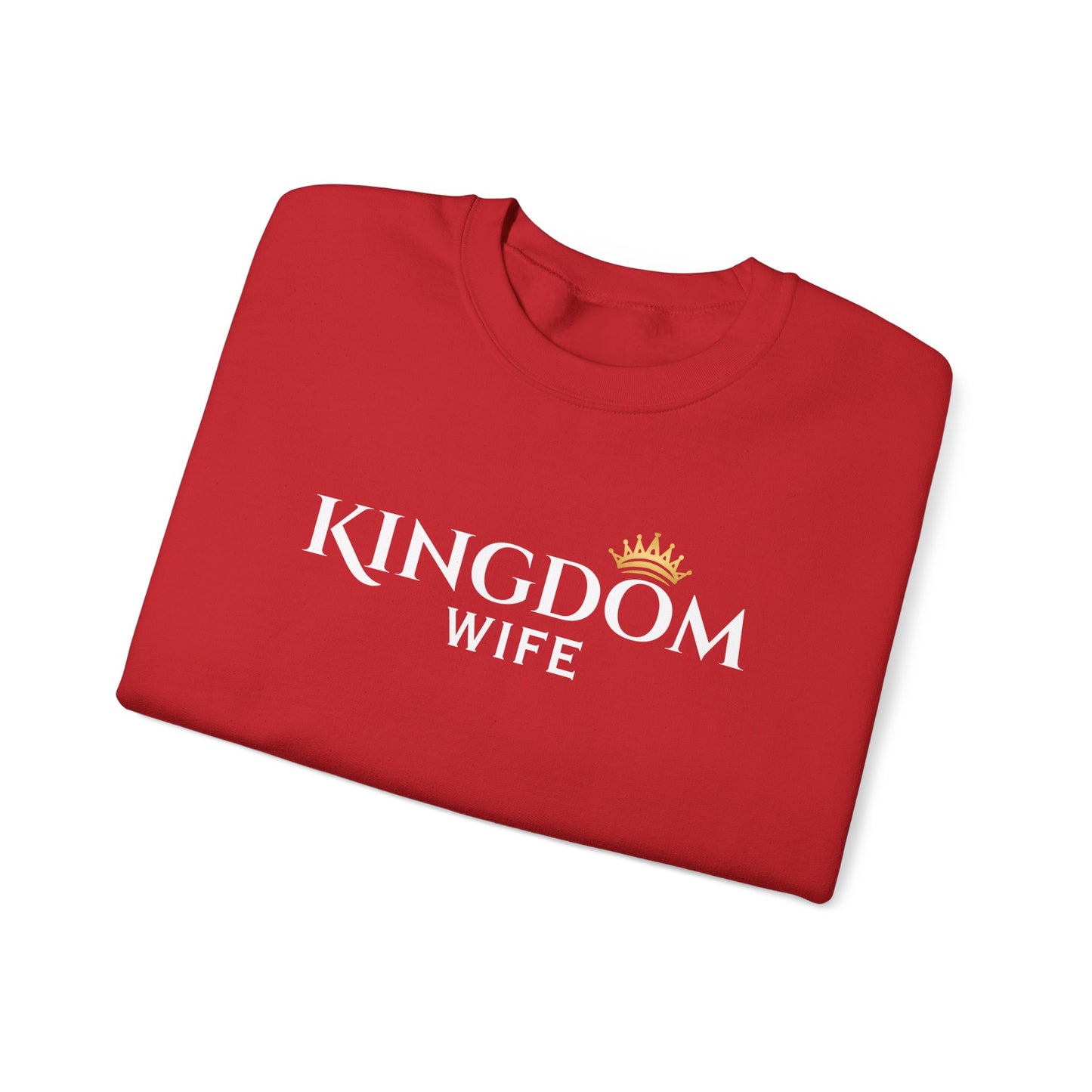 Kingdom Wife Crewneck Sweatshirt - Faith-Based Apparel, cozy and comfortable wear CA