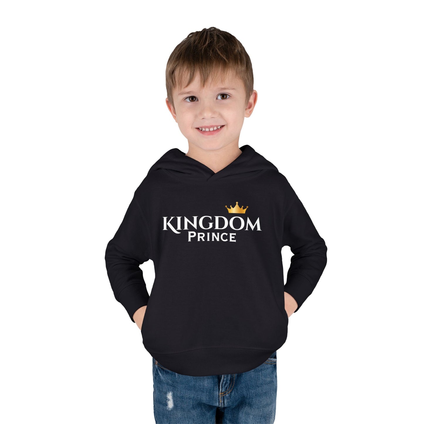 Toddler Crown Hoodie – Gold Mini Crown Pullover for Babies & Little Kids
