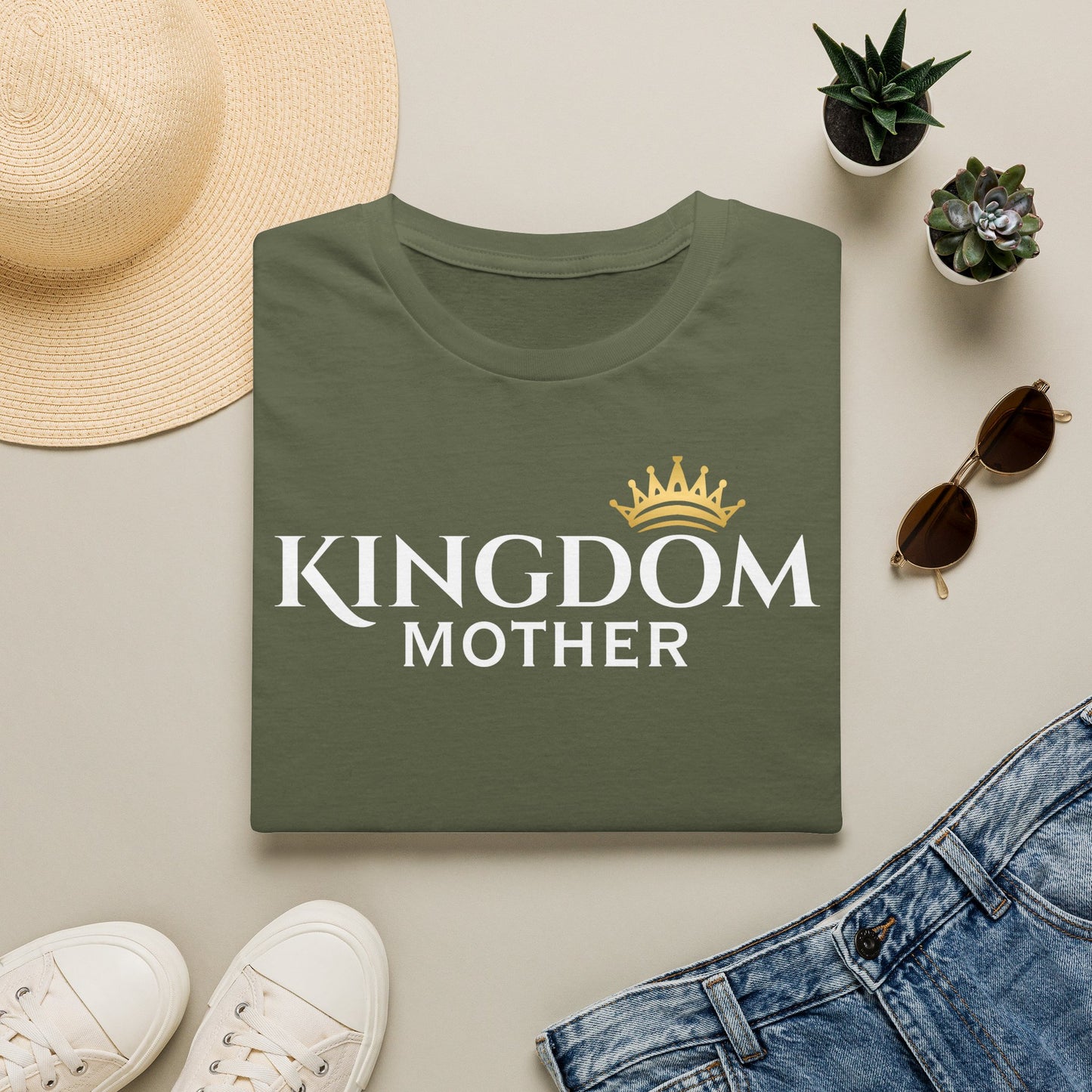 Kingdom Mother T-Shirt — Crowned Faith Mom Tee