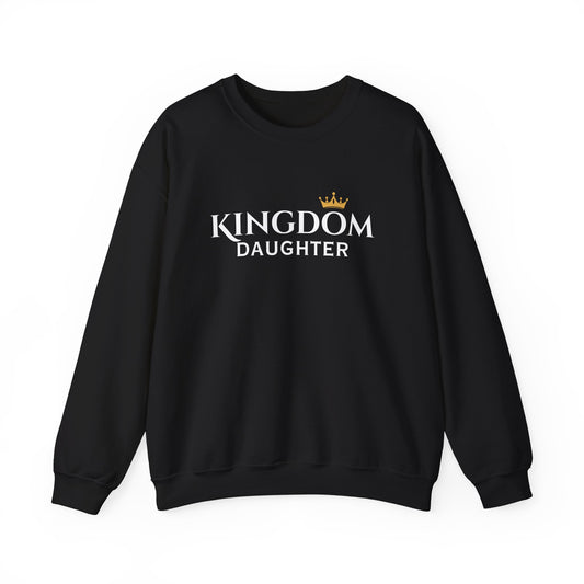 Kingdom Daughter Sweatshirt – Christian Faith Crown Crewneck