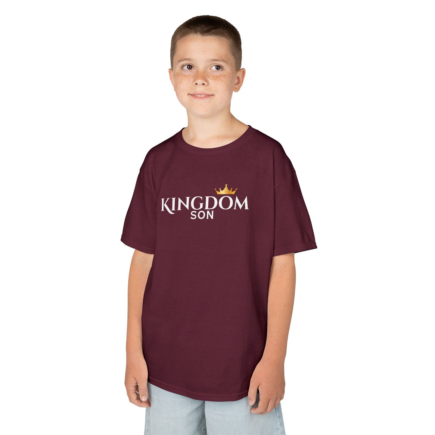 Kingdom Son Kids Tee — Crowned Christian Boys T-Shirt