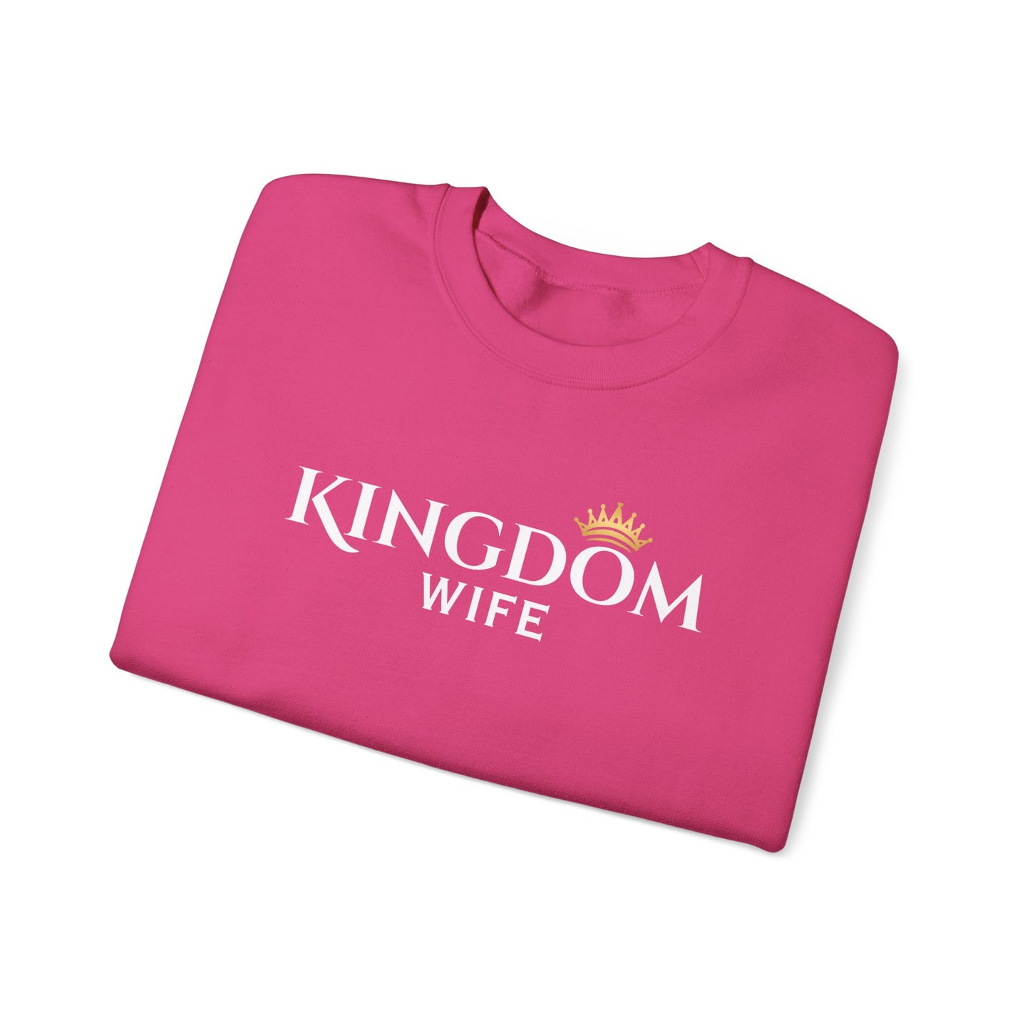 Kingdom Wife Crewneck Sweatshirt - Faith-Based Apparel, cozy and comfortable wear CA