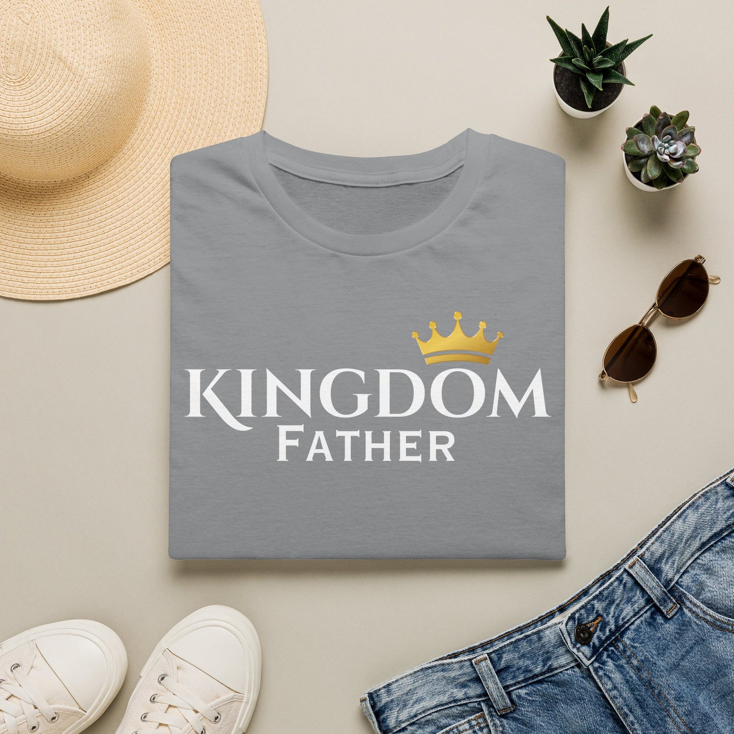Kingdom Father T-Shirt — Crown Logo Faith & Family Tee