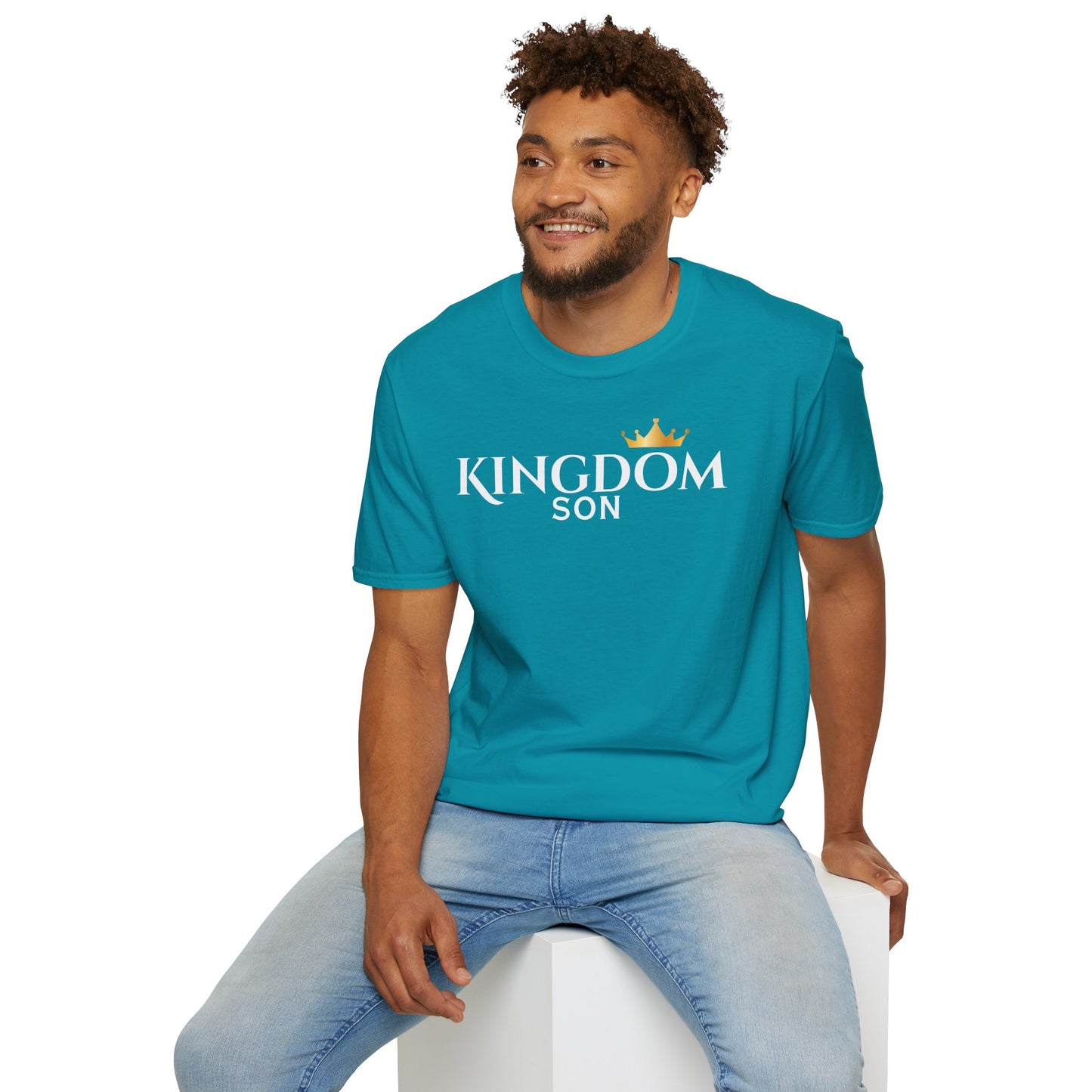 Gold Crown Minimalist T‑Shirt — Small Chest Crown Graphic Tee