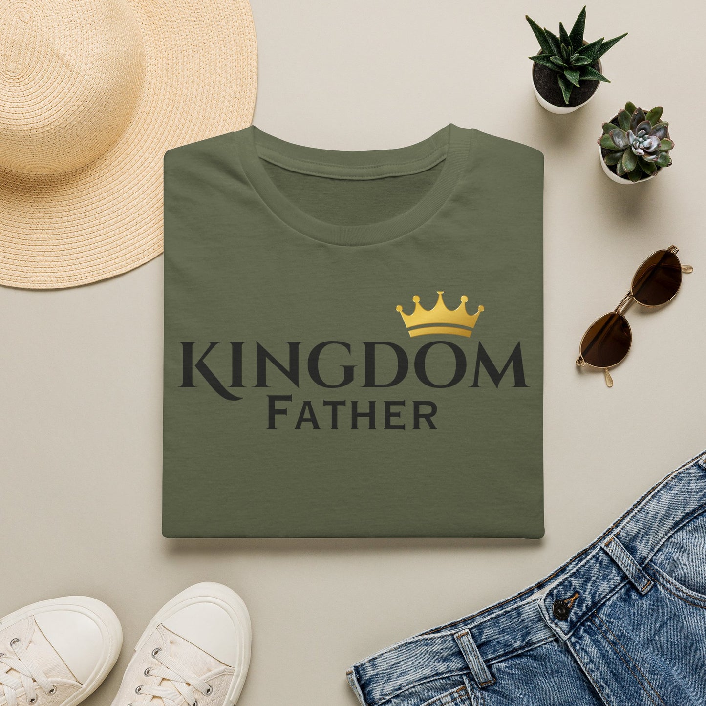 Kingdom Father T-Shirt — Crowned Faith Dad Tee