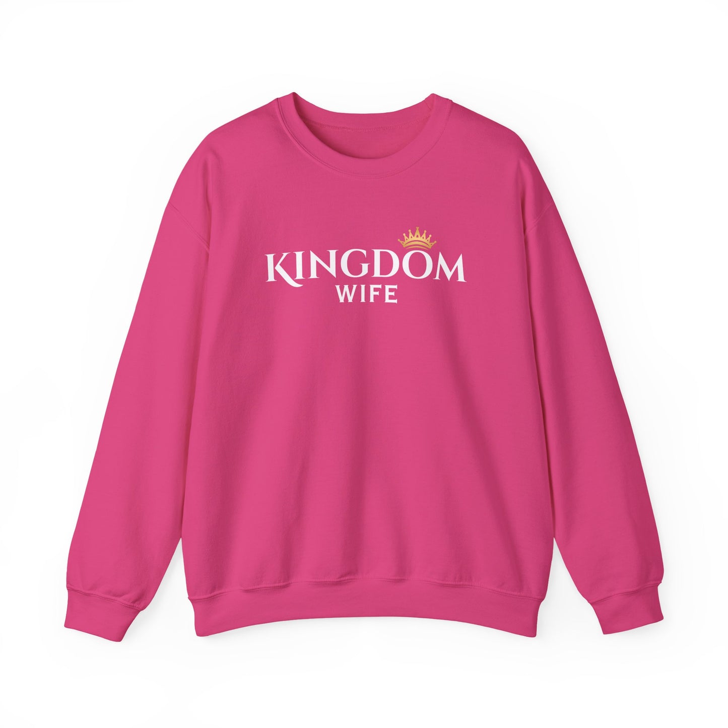 Kingdom Wife Crewneck Sweatshirt - Faith-Based Apparel, cozy and comfortable wear CA