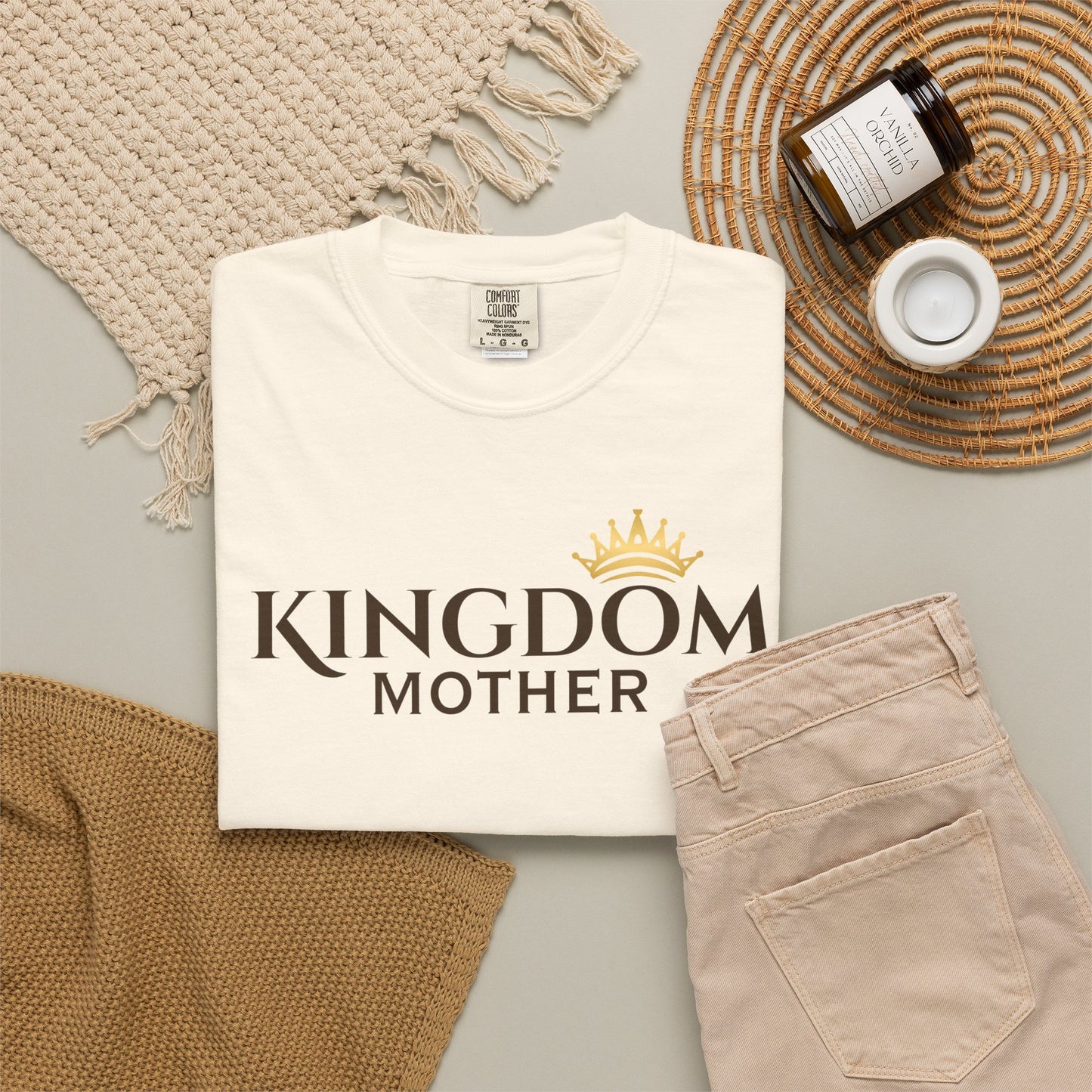 Kingdom Mother T-Shirt — Crowned Faith Mom Tee-CA
