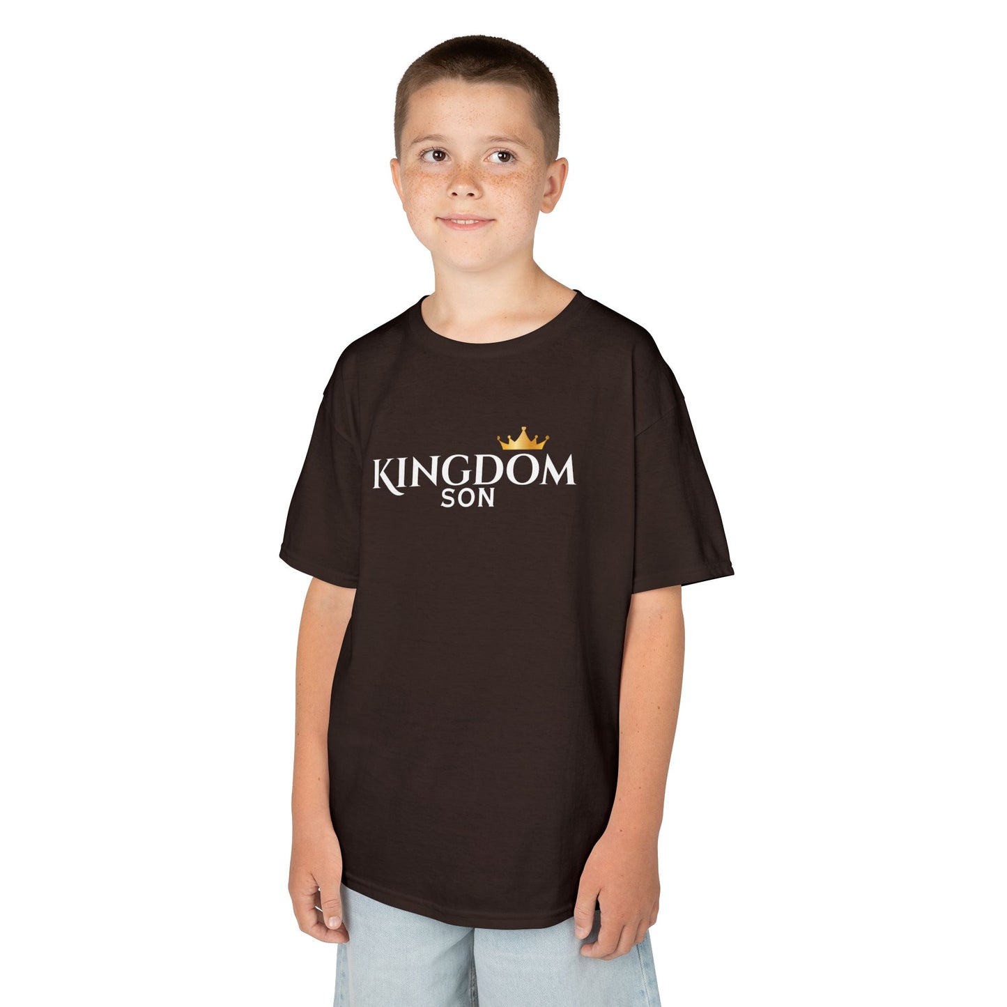 Kingdom Son Kids Tee — Crowned Christian Boys T-Shirt