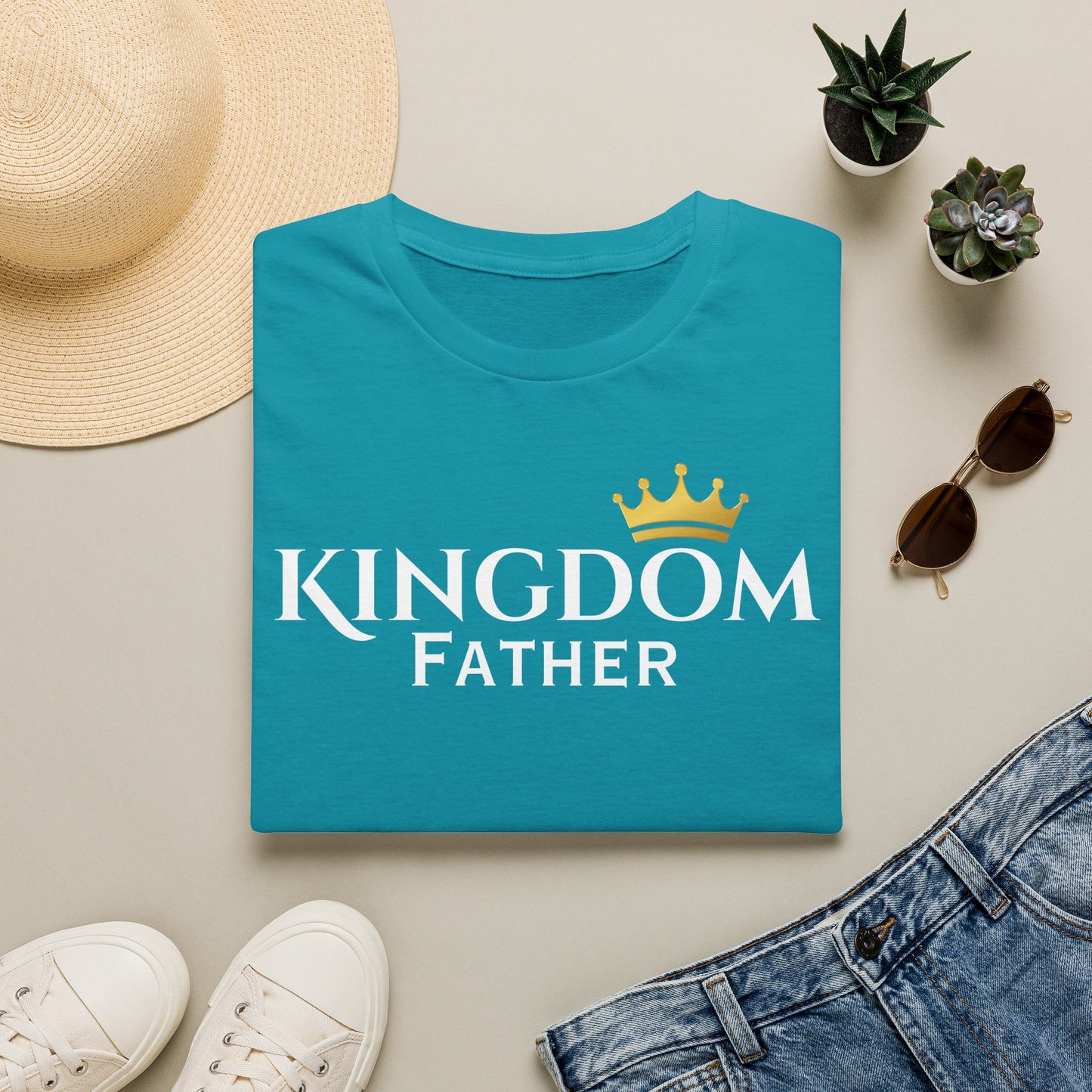 Kingdom Father T-Shirt — Crown Logo Faith & Family Tee