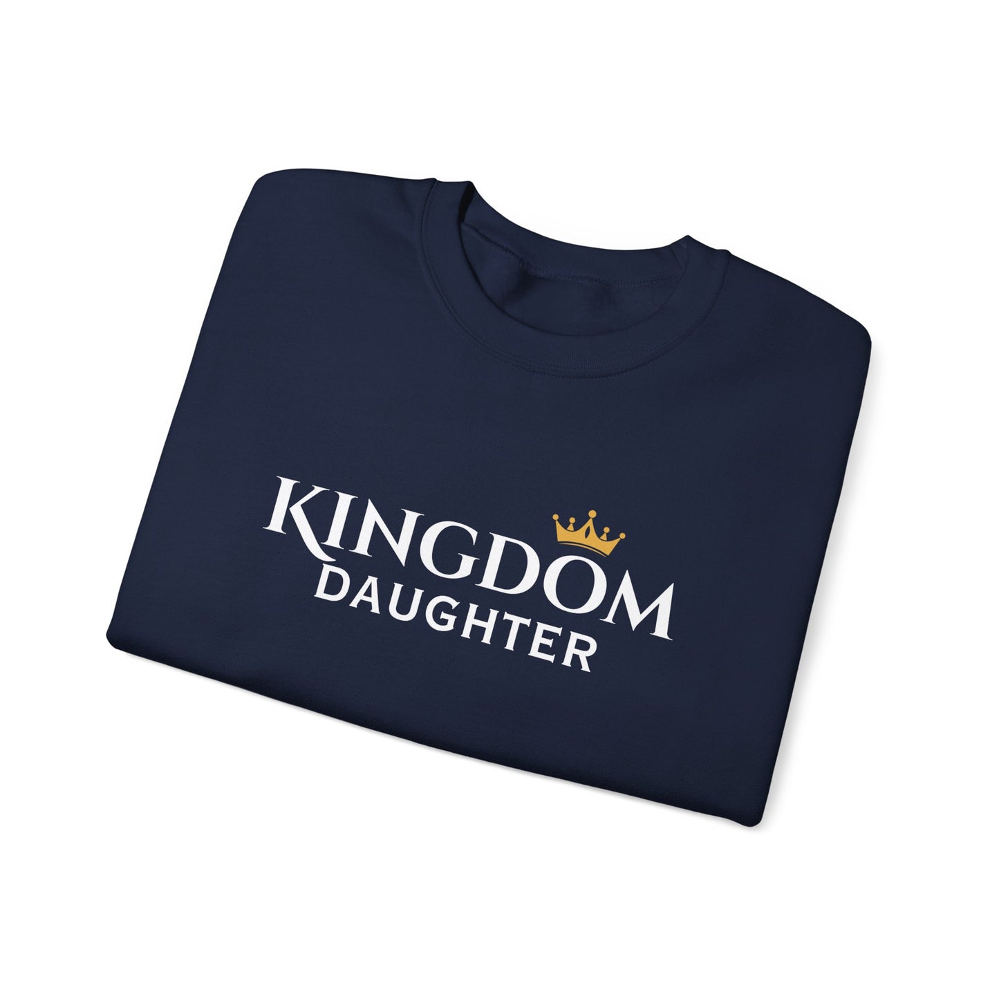 Kingdom Daughter Sweatshirt – Christian Faith Crown Crewneck
