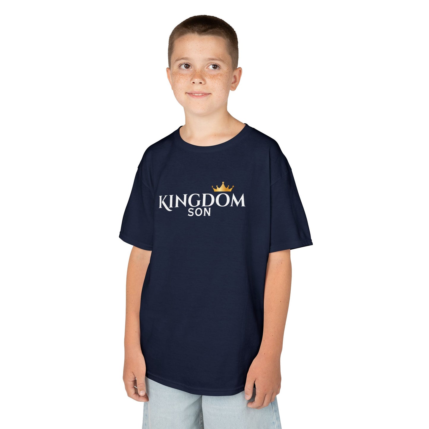 Kingdom Son Kids Tee — Crowned Christian Boys T-Shirt