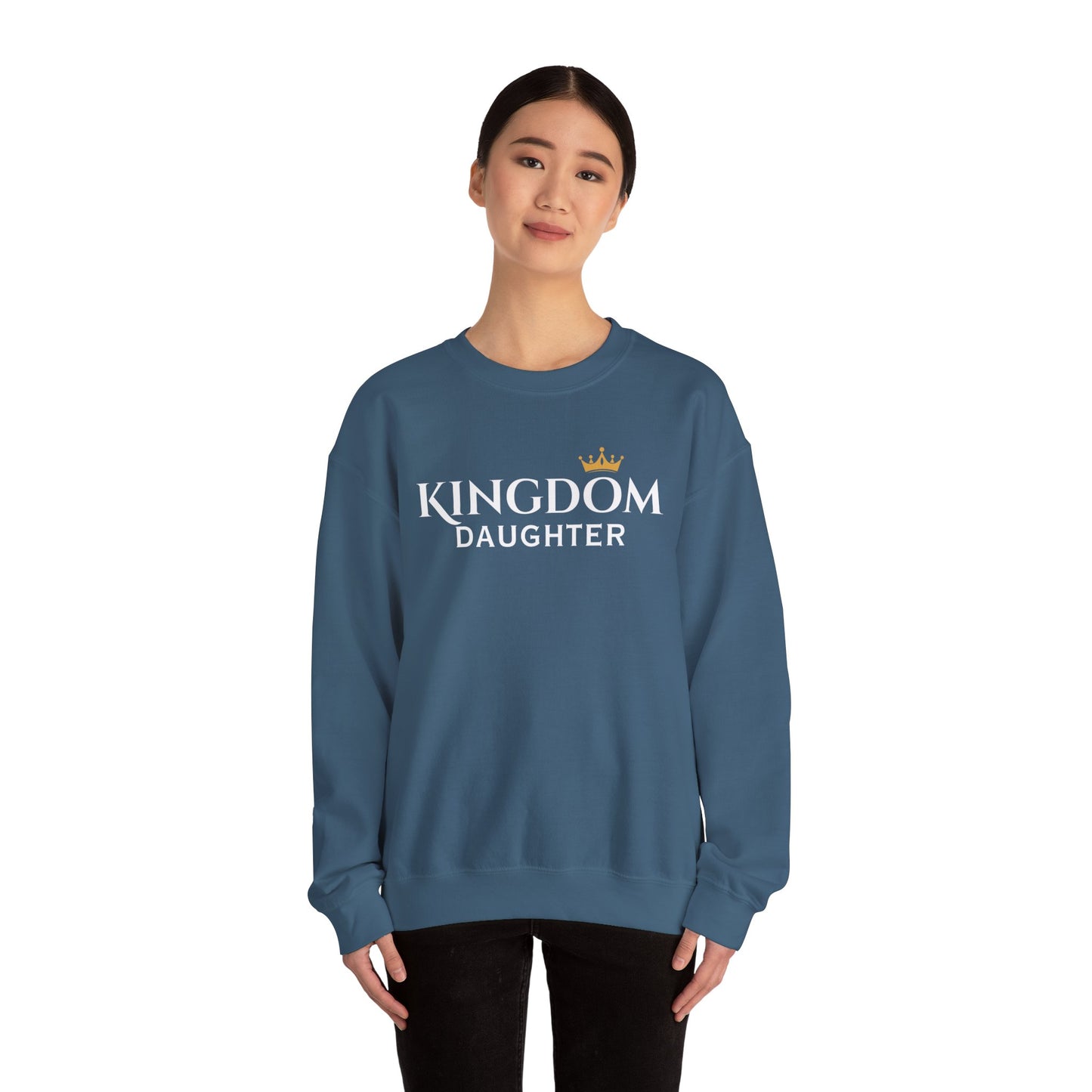Kingdom Daughter Sweatshirt - Cozy Unisex Crewneck for Confident Women, Gifts for Sisters, Casual Wear, Faith Apparel, Everyday Comfort