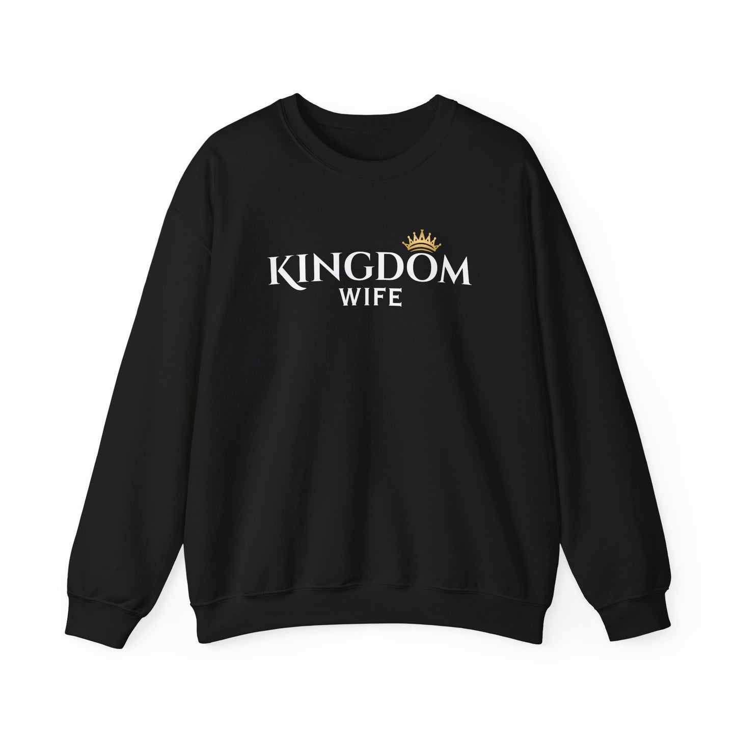 Kingdom Wife Crewneck Sweatshirt - Faith-Based Apparel, cozy and comfortable wear CA