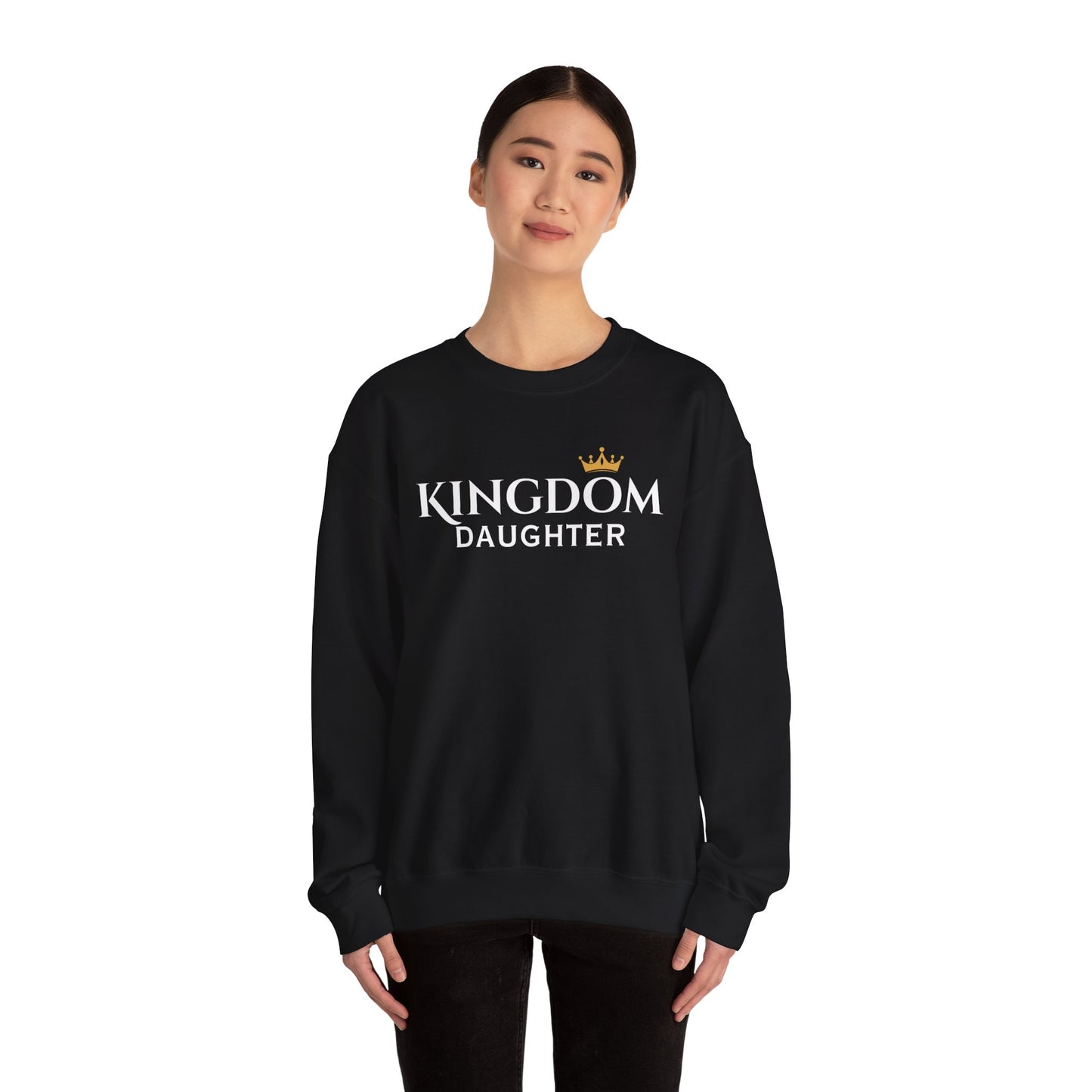 Kingdom Daughter Sweatshirt - Cozy Unisex Crewneck for Confident Women, Gifts for Sisters, Casual Wear, Faith Apparel, Everyday Comfort