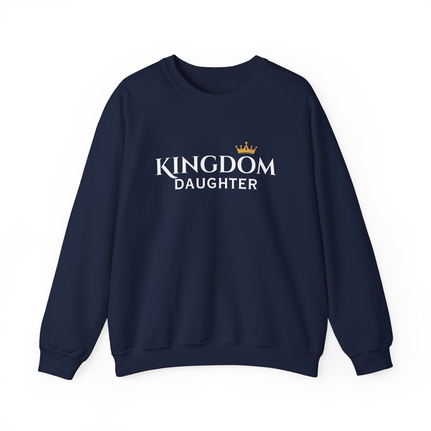 Kingdom Daughter Sweatshirt – Christian Faith Crown Crewneck