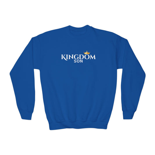 Kingdom Son-Youth Hoodie with Crown Design, Cozy Sweatshirt for Teens, Birthday Gift, Everyday Casual Wear, Perfect for Holidays, Kids' Fashion