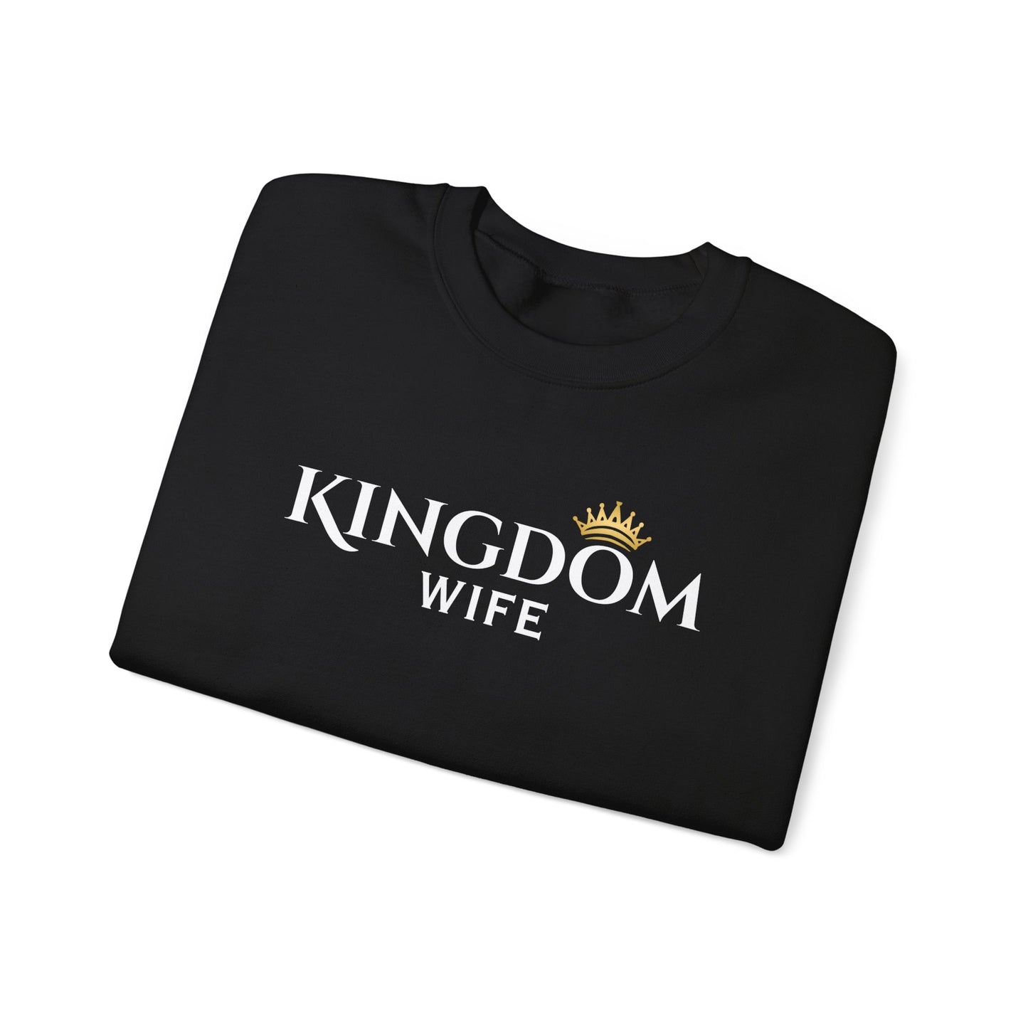 Kingdom Wife Crewneck Sweatshirt - Faith-Based Apparel, cozy and comfortable wear CA