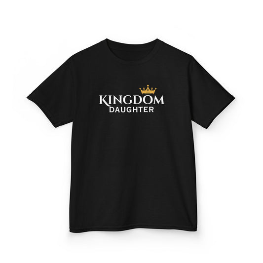 Kids Daughter Crown Tee — Little King/Queen Gold Crown Kids T‑Shirt