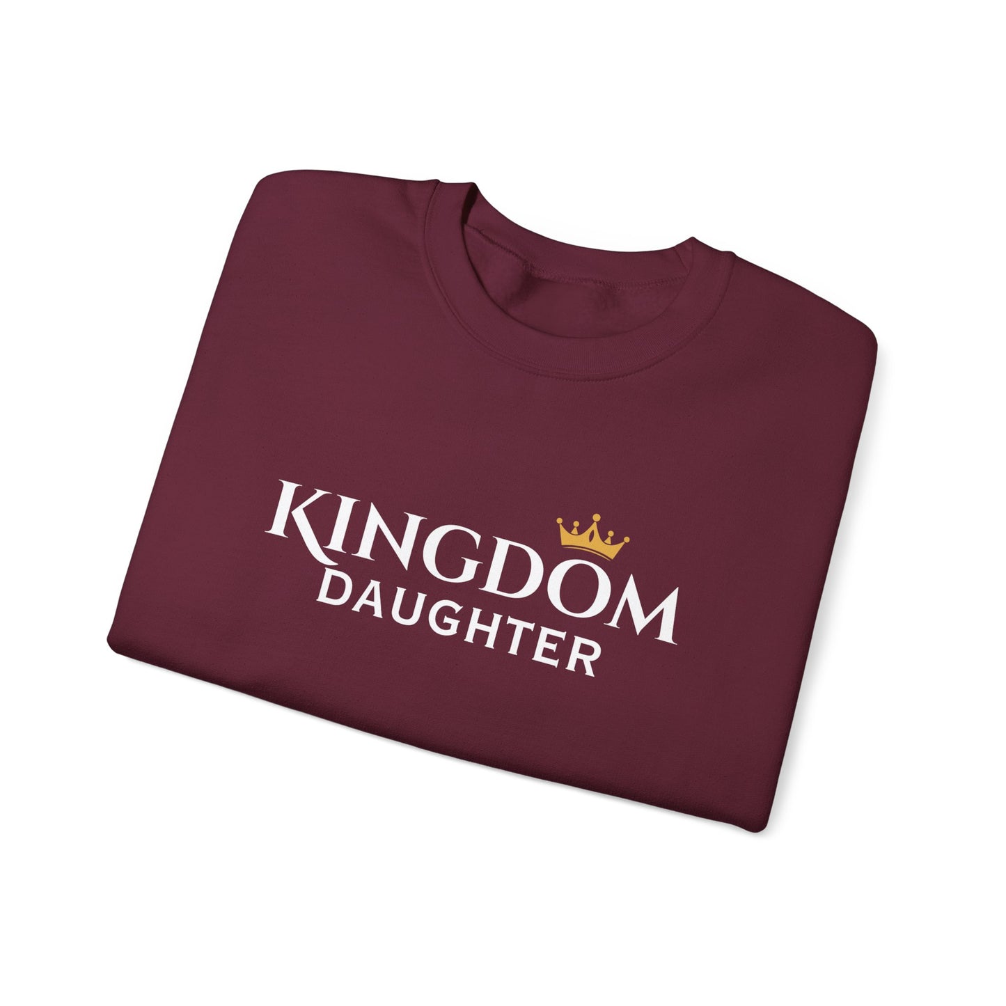 Kingdom Daughter Sweatshirt – Christian Faith Crown Crewneck