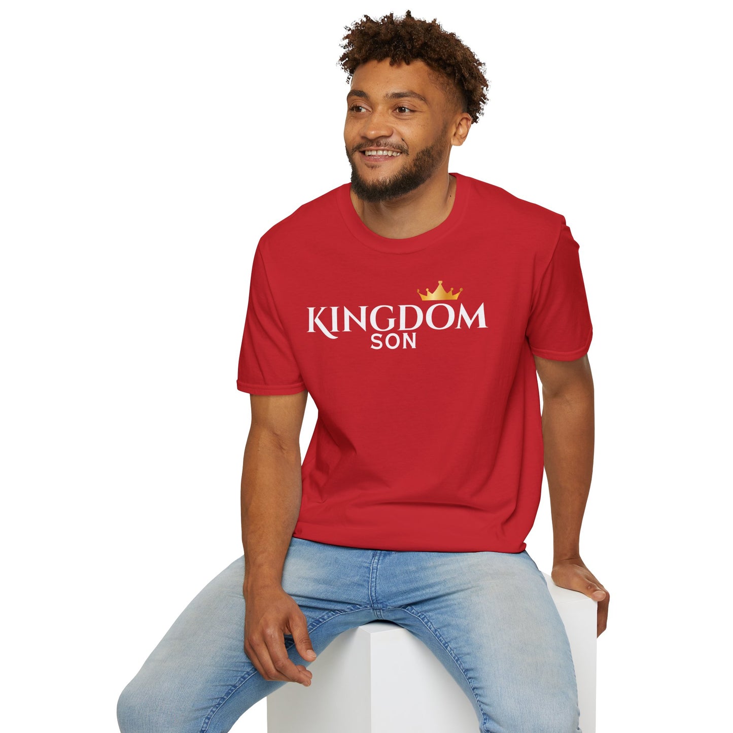 Gold Crown Minimalist T‑Shirt — Small Chest Crown Graphic Tee
