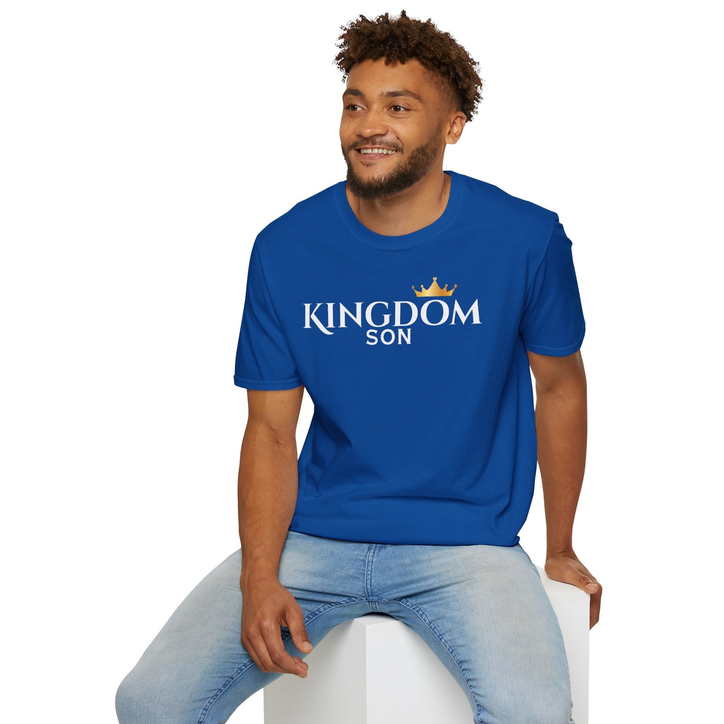 Gold Crown Minimalist T‑Shirt — Small Chest Crown Graphic Tee