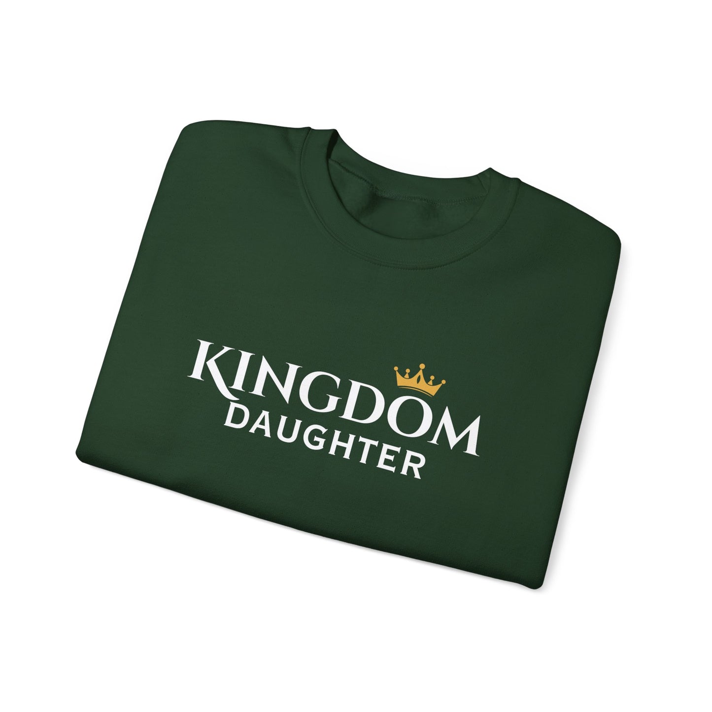Kingdom Daughter Sweatshirt – Christian Faith Crown Crewneck